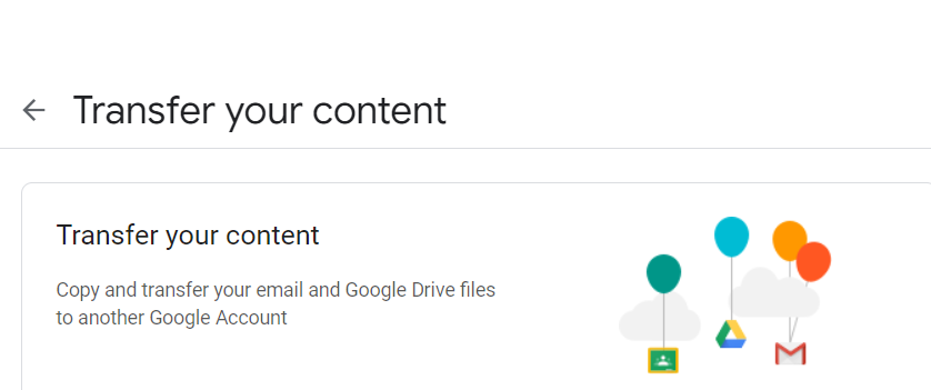 从Google Drive转移您的内容